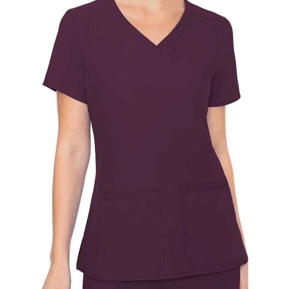 Med Couture women’s Insight MC2468 Women 4-PKT V-Neck Top size 2XL NWOT